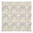 Whimsical Spring Floral Napkin 10x10 Cotton Twill Napkin