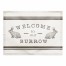 Welcome Burrow Bunny Placemat 18x14 Cotton Twill Placemat