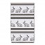 Bunny Stripes Pattern Towel 16x25 Towel