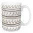 Bunny Stripes On Wood Mug 15 oz Mug