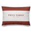 Simple Red Stripes Personalized 14x20 Spun Poly Pillow