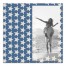Blue and Cream Stars Personalized 16x16 Canvas Wall Art