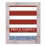 Red Stripes and Blue Dots Personalized 16x20 Western White Framed Print