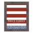 Red Stripes and Blue Dots Personalized 16x20 Western Gray Framed Print