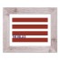 Simple Red Stripes Personalized 11x14 Western White Framed Print