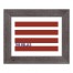 Simple Red Stripes Personalized 11x14 Western Gray Framed Print