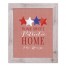 Home Sweet Patriotic Home Personalized 16x20 Western White Framed Print