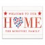 Welcome to Our Home Personalized 16x20 Canvas Wall Art