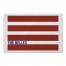 Simple Red Stripes Personalized 27x18 Floor Mat
