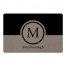 Simple Circle Monogram Personalized 27x18 Floor Mat