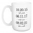 Kid's Name Dates Personalized 15 oz Mug