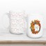 Harvest Monogram Wreath Personalized 15 oz Mug