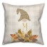 Fall Monogram Gnome Personalized 18x18 Indoor / Outdoor Pillow