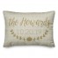 Gray Fall Check Personalized 14x20 Indoor / Outdoor Pillow