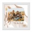 Hello Fall Photo Personalized 16x16 White Framed Print Under Plexiglass