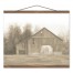 Neutral Barnscape 16 x 20 Teak Hanging Canvas