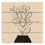 Simple Potted Plant 14 x 14 Pallet Wood Art