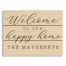 Welcome to our Happy Home Personalized 10.69 x 14 Pallet Wood Art