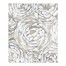 Cream and Gray Floral 50 x 60 Sherpa Fleece Blanket