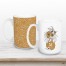 Mod Marigold Vase Monogram Personalized 5 x 4.62 Mug