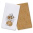 Mod Marigold Vase Monogram Personalized  Towel Set