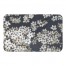 White Blossoms on Navy 21 x 34 Bath Mat