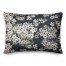 White Blossoms on Navy 20 x 14 Indoor / Outdoor Pillow