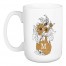 Mod Marigold Vase Monogram Personalized 5 x 4.62 Mug