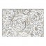 Cream and Gray Floral 30 x 20 Canvas Wall Art