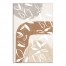 Abstract Neutral Flowers 12 x 18 Canvas Wall Art
