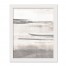 Neutral Stroke Abstract Personalized 16 x 20 White Framed Print Under Plexiglass