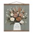 Mod Spice Bouquet Personalized 16 x 16 Teak Hanging Canvas