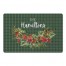 Holy Wreath Check Personalized 18 x 27 Floor Mat