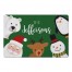 Holiday Icons Hello Personalized 18 x 27 Floor Mat