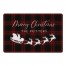 Plaid Santa's Sleigh Personalized 18 x 27 Floor Mat