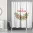 Holly Wreath Check Personalized 71 x 74 Shower Curtain