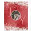 Red Snowflake Joy Personalized 50 x 60 Sherpa Fleece Blanket