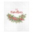 Holly Wreath Check Personalized 50 x 60 Sherpa Fleece Blanket