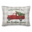 Welcome Christmas Truck Personalized 20 x 14 Indoor / Outdoor Pillow