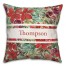 Holiday Blooms Pattern Personalized 18 x 18 Indoor / Outdoor Pillow