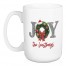 Joy Wreath Personalized 5 x 4.62 Mug