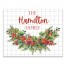 Holly Wreath Personalized 20 x 16 Canvas Wall Art