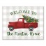 Welcome Christmas Truck Personalized 20 x 16 Canvas Wall Art