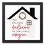 Believe in Christmas Magic Personalized 13.73 x 13.73 Black Framed Canvas