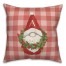 Monogram Christmas Gnome Personalized 18 x 18 Indoor / Outdoor Pillow