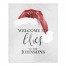 Welcome My Elves Personalized 50 x 60 Sherpa Fleece Blanket