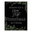 A Merry and Bright Christmas Personalized 11 x 14 Canvas Wall Art