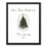 Our First Christmas Personalized 17.73 x 21.73 Black Framed Canvas