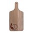 Lemon Monogram Personalized 8 x 17 Walnut Paddle Cutting Board