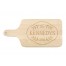 Family Name Leaf Border Personalized 17 x 8 Maple Paddle Cutting Board